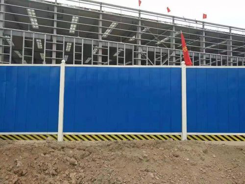 道路施工隔离护栏pvc围挡彩钢市政工程泡沫夹心建筑工地塑料挡